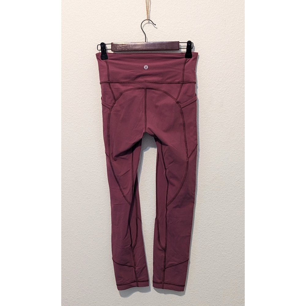 🦄Lululemon All The Right Places Crop II 23" | Misty Merlot - Picture 6 of 10